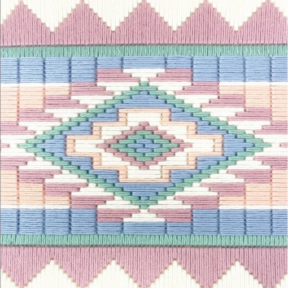 Handmade Wood Loom Tassel Bohemian Woven Wall Hanging Knitting Tapestry